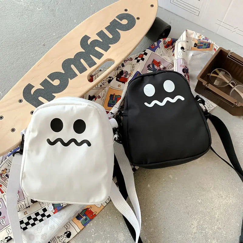Cartoon Women Nylon Crossbody Bag Small Shoulder Ladies Phone Purse Handbags