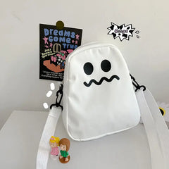 Cartoon Women Nylon Crossbody Bag Small Shoulder Ladies Phone Purse Handbags
