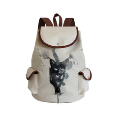 Cat Animal Large Capacity Womens Backpack Eco Reusable Casual Bags