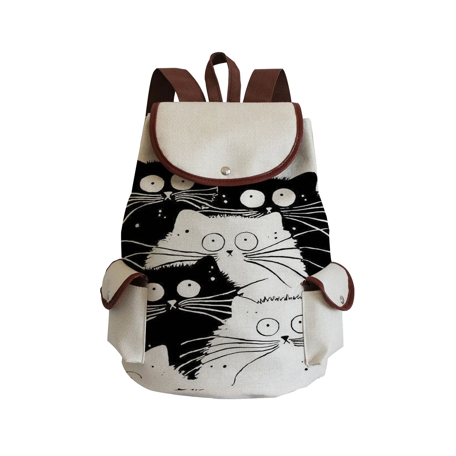 Cat Printing Large Capacity Backpack School Bag Travel Office Computer Bag