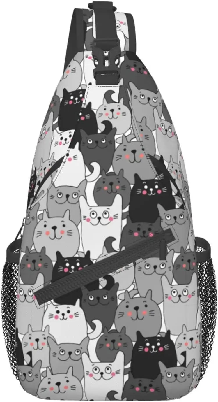 Waterproof Cat Sling Bag for Hiking Travel