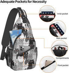 Waterproof Cat Sling Bag for Hiking Travel