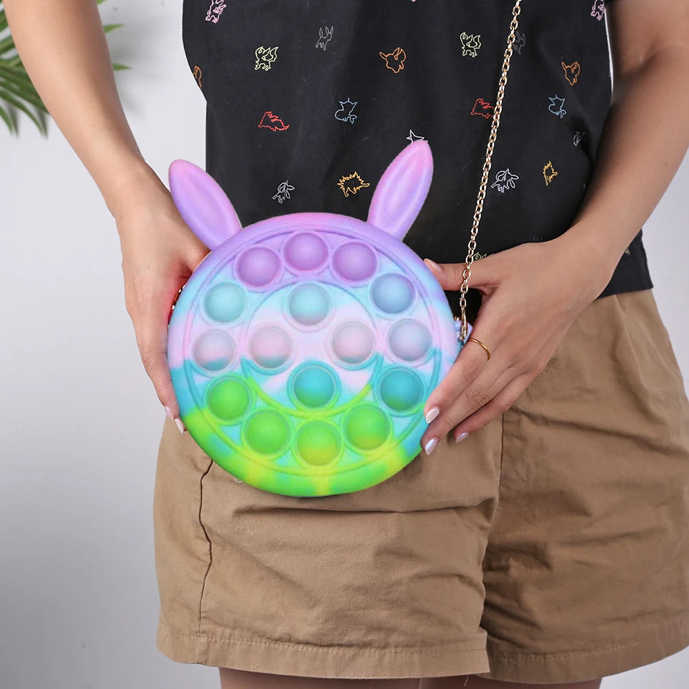 Chain Bag Fidget Toys Stress Relief Crossbody
