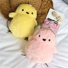 Chick Shoulder Bag Plush Stuffed Animal Crossbody Bag
