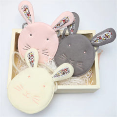 Kids Pink/Beige/Grey Rabbit Satchel Messenger Bag