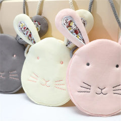 Kids Pink/Beige/Grey Rabbit Satchel Messenger Bag
