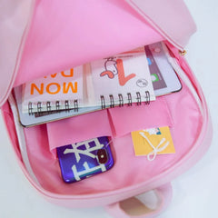 Clear Transparent Women PVC Backpack Jelly Schoolbags