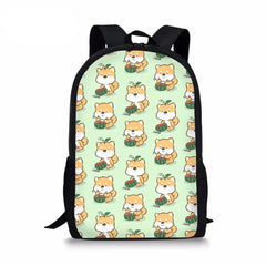 Corgi Dog Pattern Kids Schoolbag Party Cartoon Animal Dogs Backpack