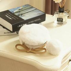 Plush Crossbody Purse for Girls Mini Shoulder Bag