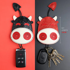 Leather Key Bag Men Housekeepers Car Key Holder Case Keychain Pouch