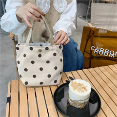 Corduroy Plaid Shoulder Bag Retro Style Small Handbag for Women