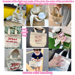 Women's Small Shoulder Bags Canvas Bento Handbags