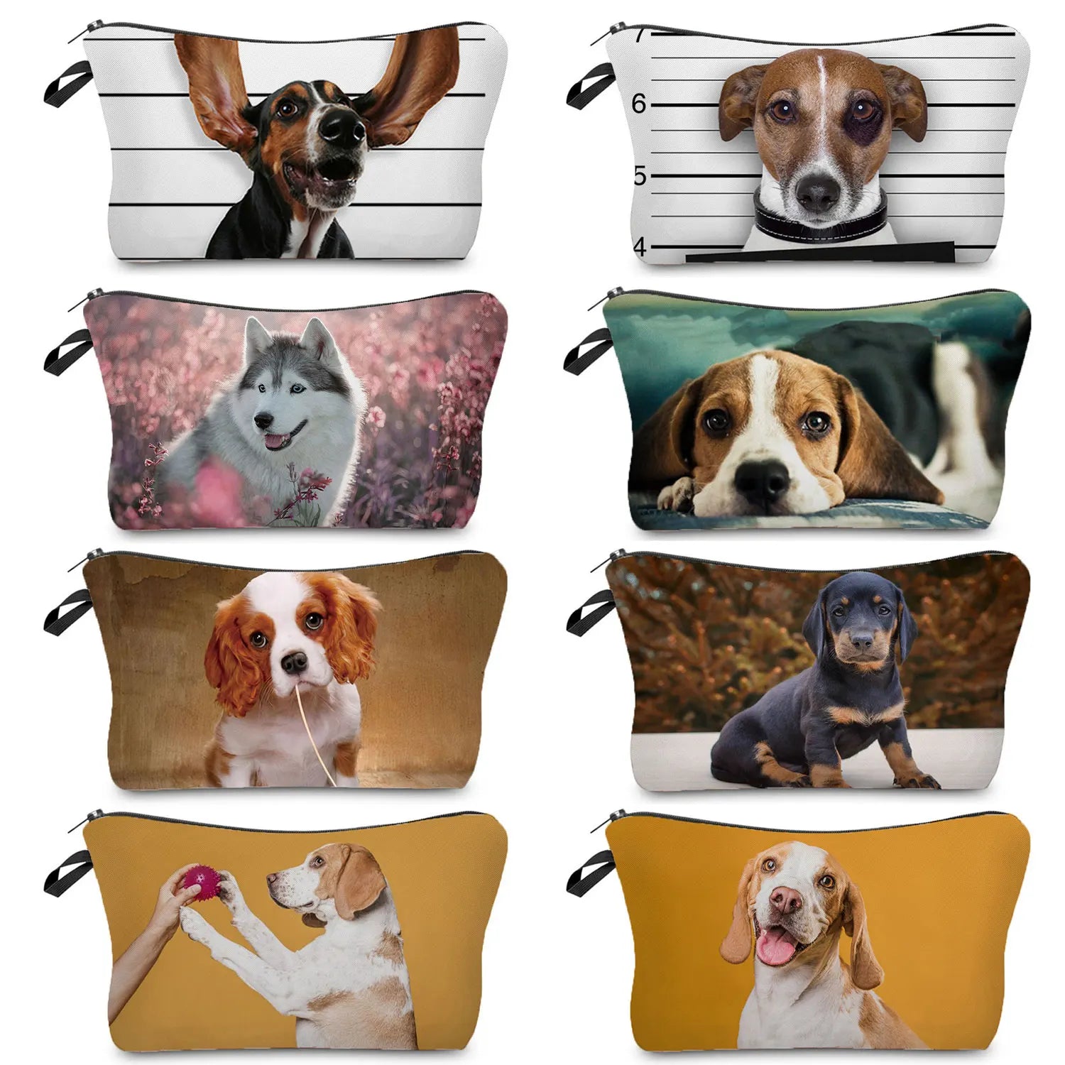 Pug Dog 3D Printed Cosmetic Bag for Women Travel Makeup Organizer