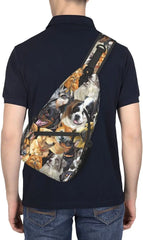 Dog Sling Bag Crossbody Chest Daypack Women Shoulder Bag