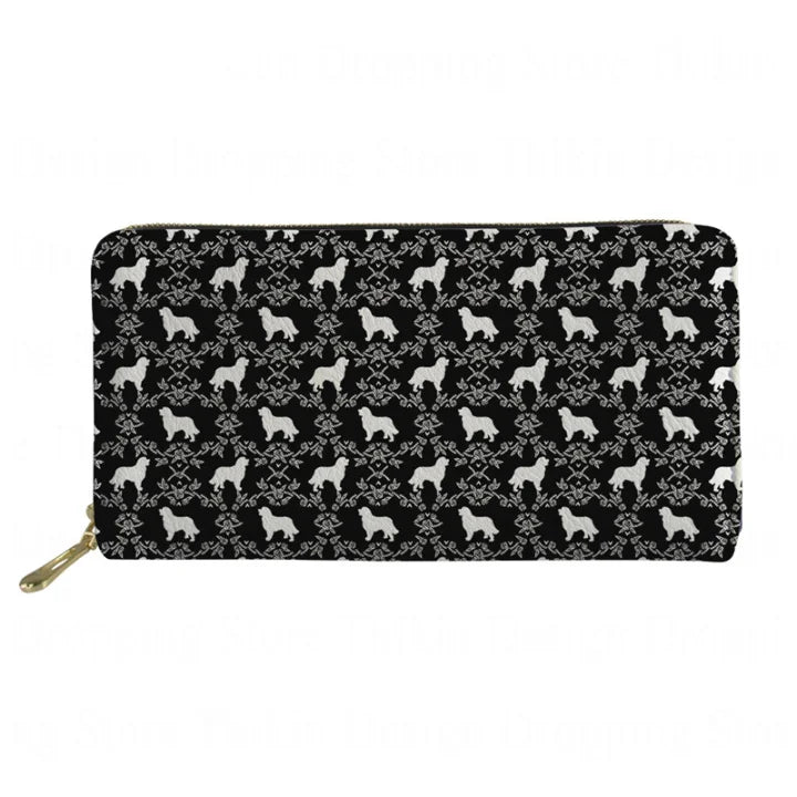 Leather Wallet Women Small Long Cash Purse Money Phone Bag