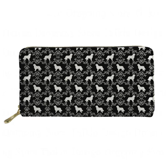 Leather Wallet Women Small Long Cash Purse Money Phone Bag