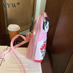 Doll Shoulder Bag Women Pink Small Crossbody Bag