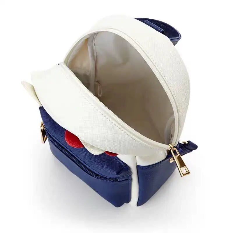 Casual Pu Backpack Crossbody Bag Small Travel Backpack