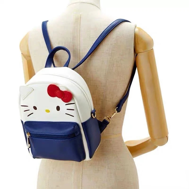 Casual Pu Backpack Crossbody Bag Small Travel Backpack