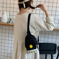 Canvas Shoulder Bag Casual Ladies Single Shoulder Bag
