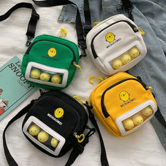 Women Canvas Mini Cross Body Bag Chicken Shoulder Bag
