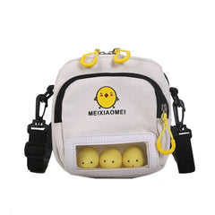 Women Canvas Mini Cross Body Bag Chicken Shoulder Bag