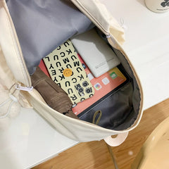 Female School Backpack for Girls Nylon School Bag Casual Women Travel Rucksack