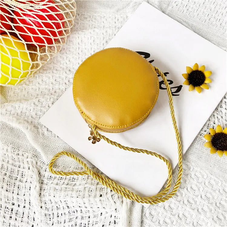 Flower Baby Girls Small Crossbody Bags Kids Mini Coin Purse Handbag