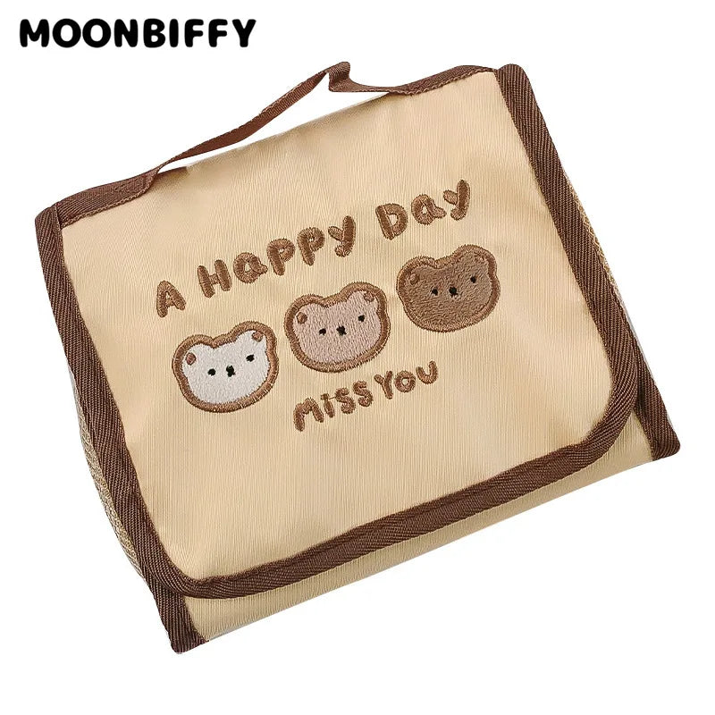 Portable Makeup Organizer Bag Large Capacity Travel Cosmetic Bag