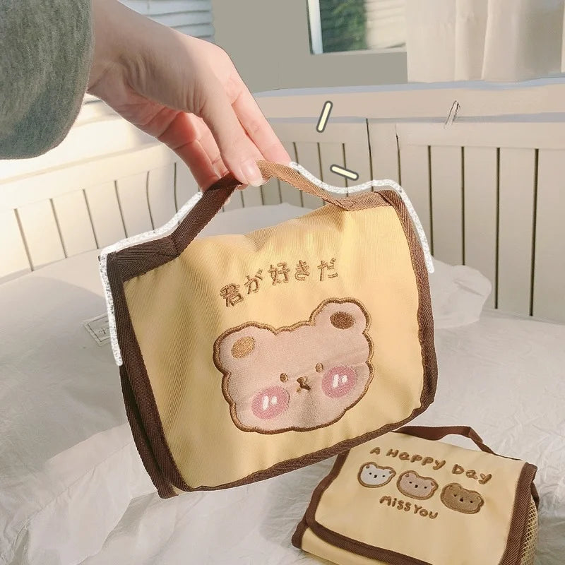 Portable Makeup Organizer Bag Large Capacity Travel Cosmetic Bag