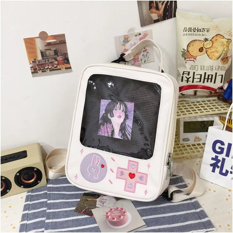Game Console Lolita Girls Shoulder Bag Nylon Backpacks Casual Ladies Bag