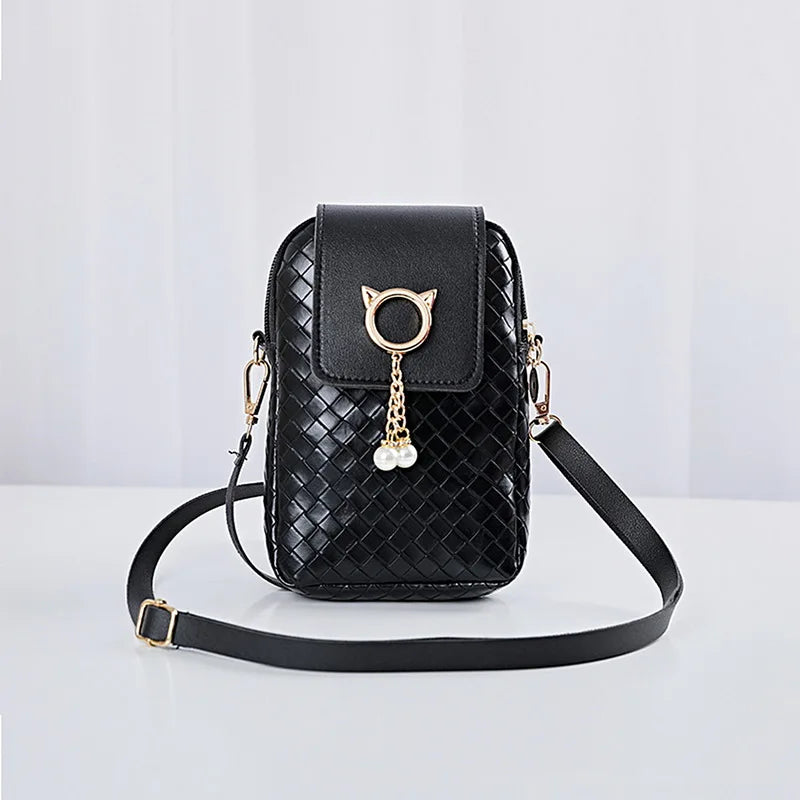 Stylish Mini PU Shoulder Messenger Bag for Women