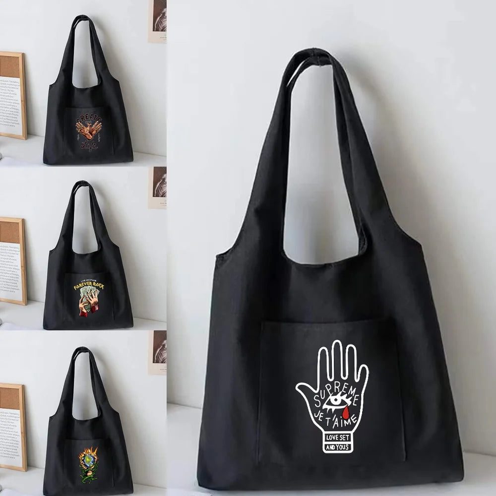 Women Canvas Vest Bag - High Capacity Tote Bag