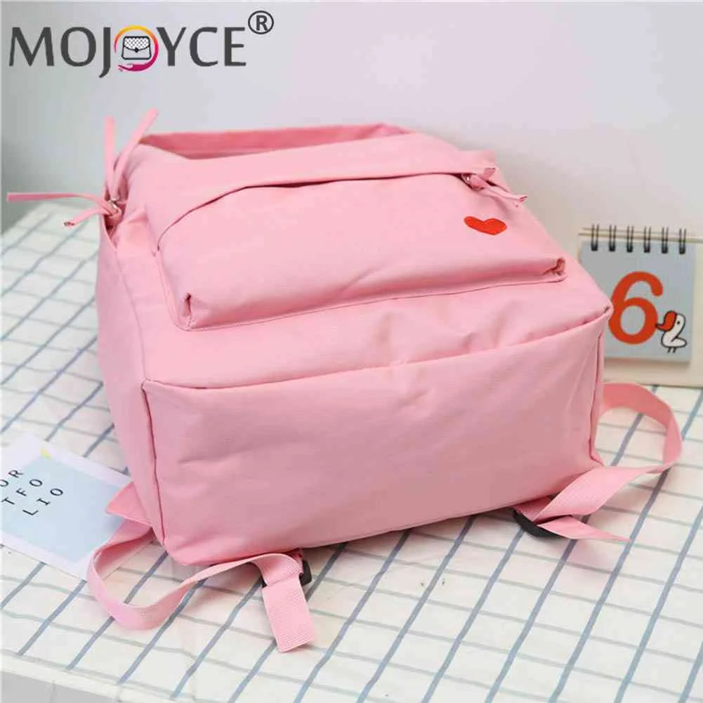 Heart Women Backpack Teenager Girl Travel Shoulder Bag School Rucksack
