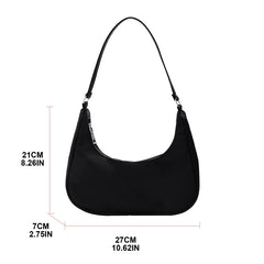 Nylon Hobo Tote Bag Small Purse for Women