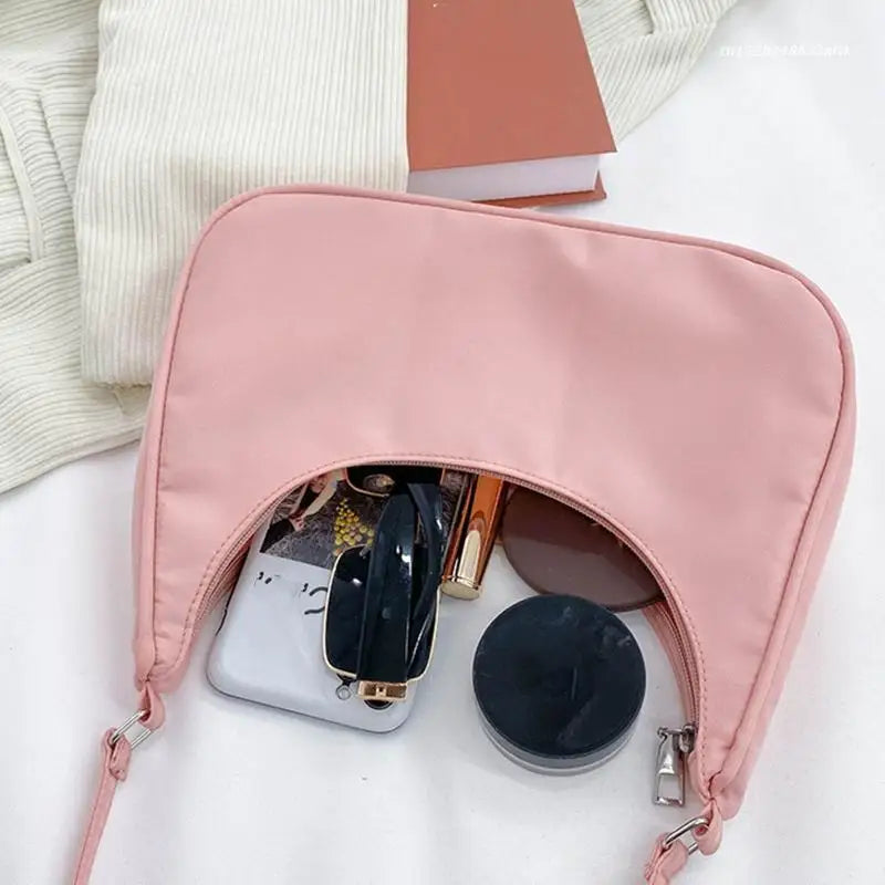 Small Nylon Hobo Tote Handbag for Women