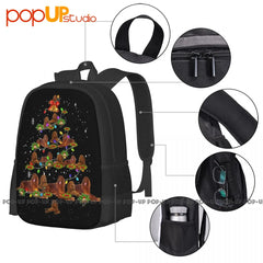 Irish Setter Dog Christmas Tree Decor Xmas Tree Backpack
