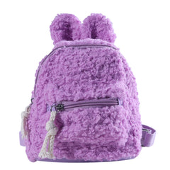 Kids Bunny Ear Plush Backpack for Kindergarten School