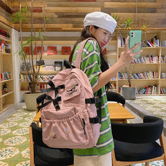 Ulzzang Canvas Girl High School Backpack