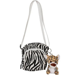 Leopard Canvas Bag Messenger Wave Style Shoulder Bag