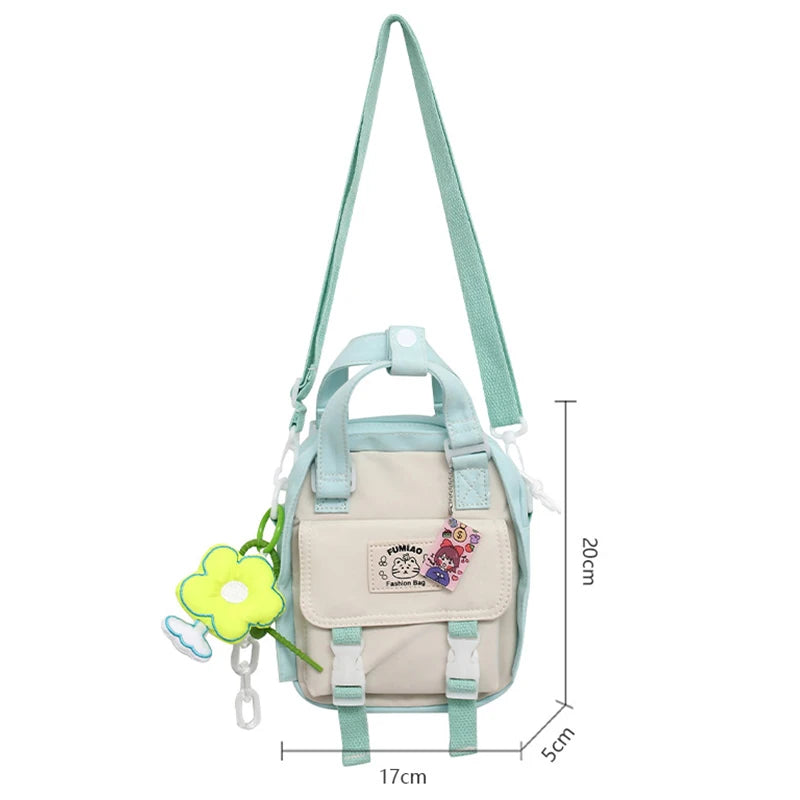 Waterproof Nylon Mini Backpack for Women, Casual Travel Bags