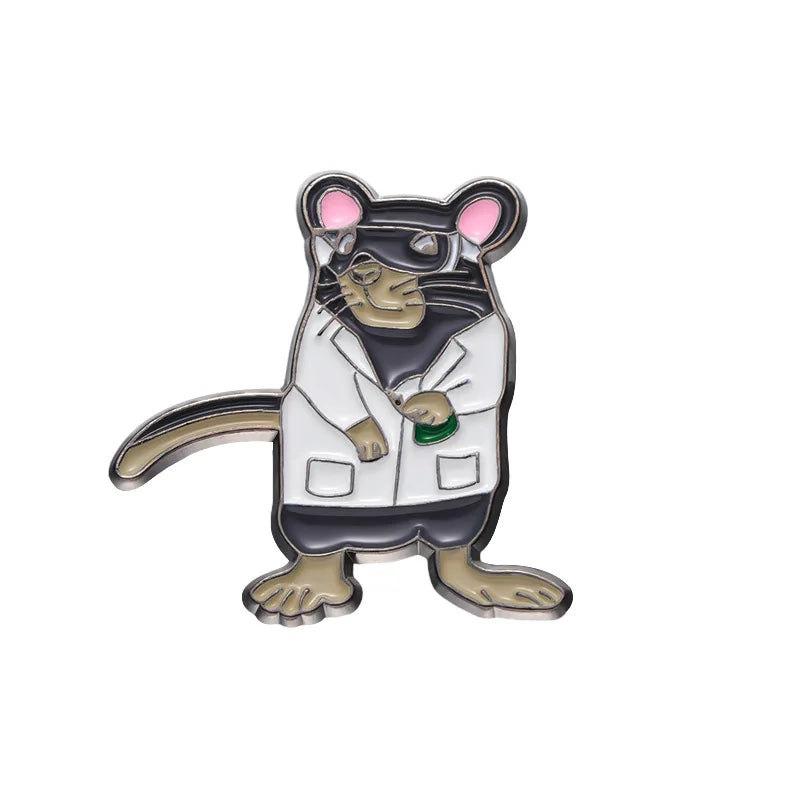 Mouse Enamel Pin Vintage Anime Lapel Pins Halloween Gift Manga Brooch