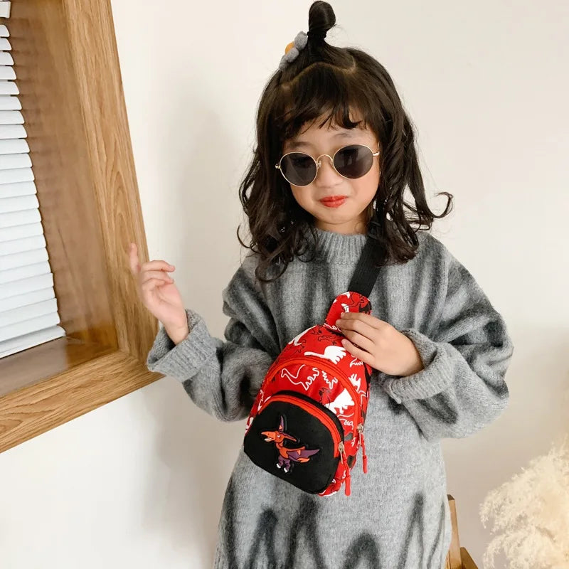 Kids Small Dinosaur Print Shoulder Bag