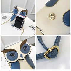 Owl Chain Shoulder Bag Small Crossbody Clutch Bag