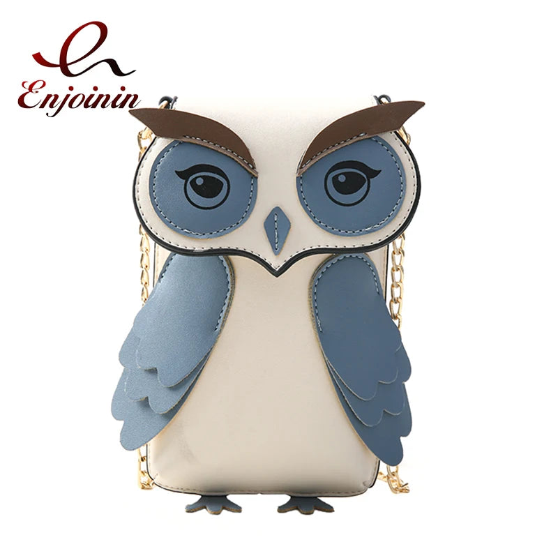 Owl Chain Shoulder Bag Small Crossbody Clutch Bag