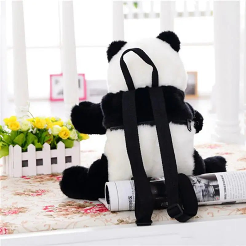 Panda Backpack Stuffed Animal Bag Plush Adjustable Schoolbags