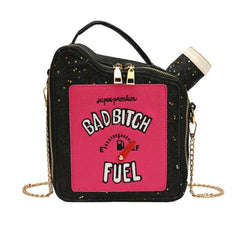 Women Sequin Crossbody Bag Fun Gasoline Handbag Shoulder Bag