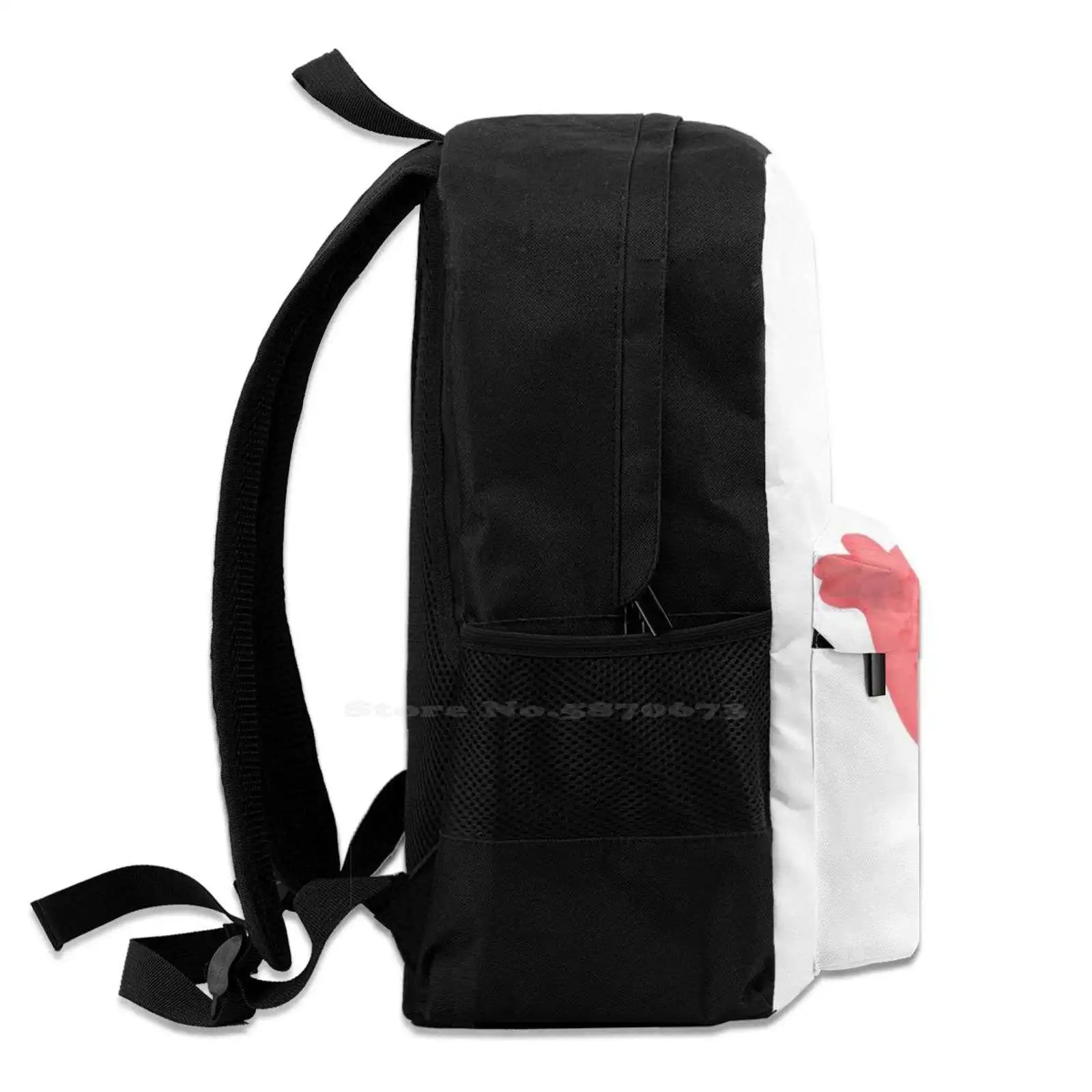 Pink Flamingo Travel Laptop School Backpack Bag