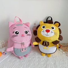 Pink Girls Schoolbag Kindergarten Anti-lost School Bag Kids Cartoon Bag