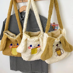 Anime Cartoon Dog Plush Backpack for Girls
